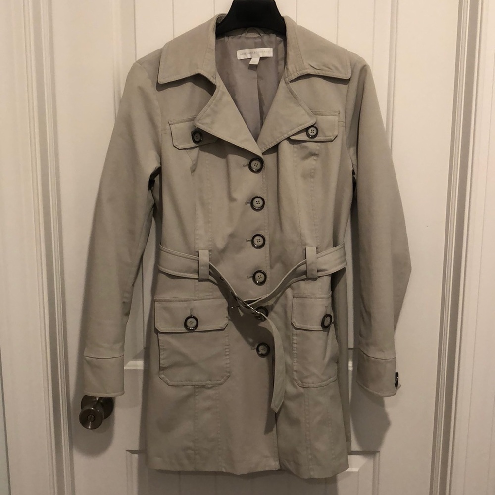New York & Company Trench Jacket Large